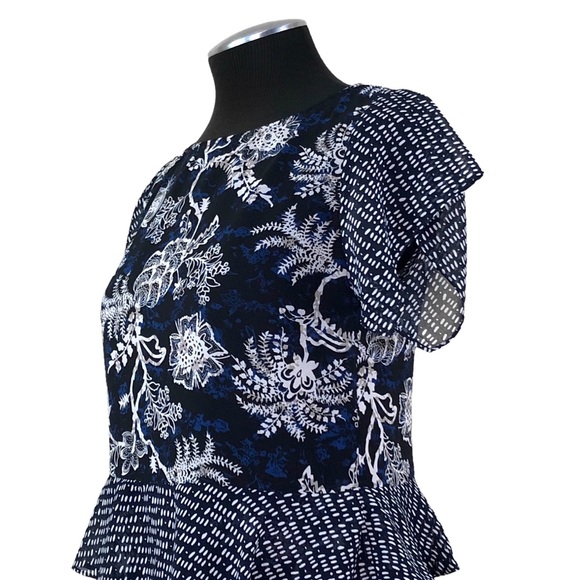 CAbi - Hybrid Floral Ruffle Tiered Ruffle Blouse #5355 - Picture 8 of 10